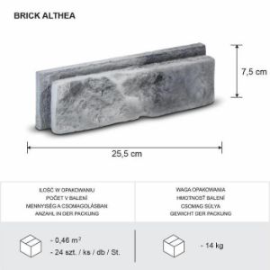 Obrazek Kamień Betonowy Brick Althea Gray