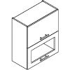 Obrazek Szafka kuchenna Denis w60grf/2 sd biały satyna mat/biały 