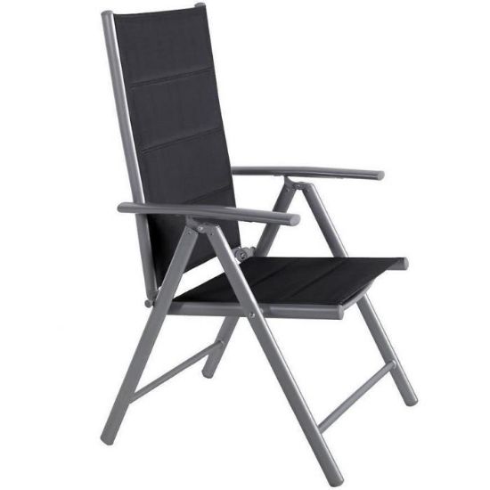 Obrazek Krzesło 7-pozycyjne czarne z wypełnieniem