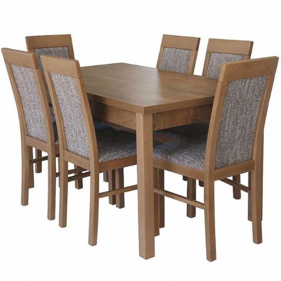 Obrazek Zestaw stół i krzesła Marzena 1+6,140x80+40