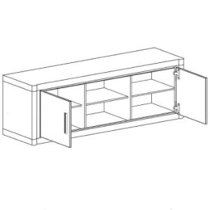 Obrazek Szafka RTV Dallas D12 dąb truflowy