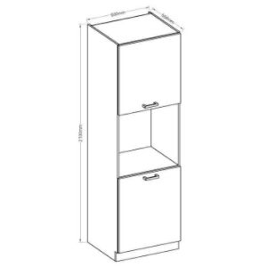 Obrazek Szafka kuchenna Bianka 60 DP/210 2F