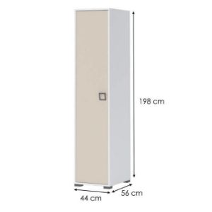 Obrazek Szafa 1D Kiki G1-BE/KI-01 white/sand