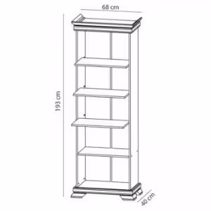 Obrazek Regał Kora KR1 biały