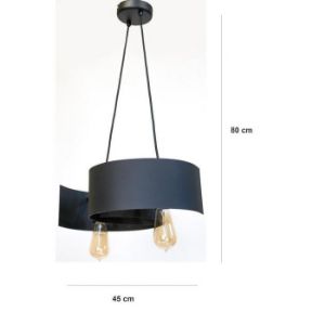 Obrazek LAMPA TWIST 2706/Z-B-2 CZARNA LW2