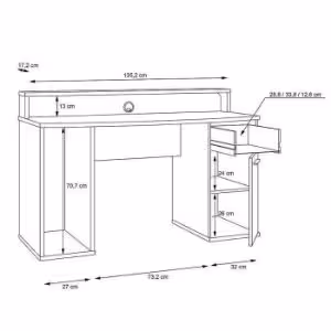 Obrazek Biurko Ayo Z113 czarny mat