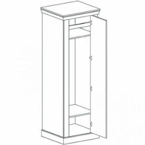 Obrazek Szafa Antica A-17 1D kraft złoty