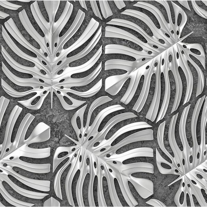 Panel szklany 60/60 Monstera Cement-2 Esg