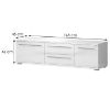 Obrazek Szafka RTV Piano TV165-2K2F/PN-70/KA/70 lakierowane crystal white
