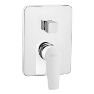 Obrazek Bateria natryskowa podtynkowa Dokos BP-19-BK2 2F biały/chrom 