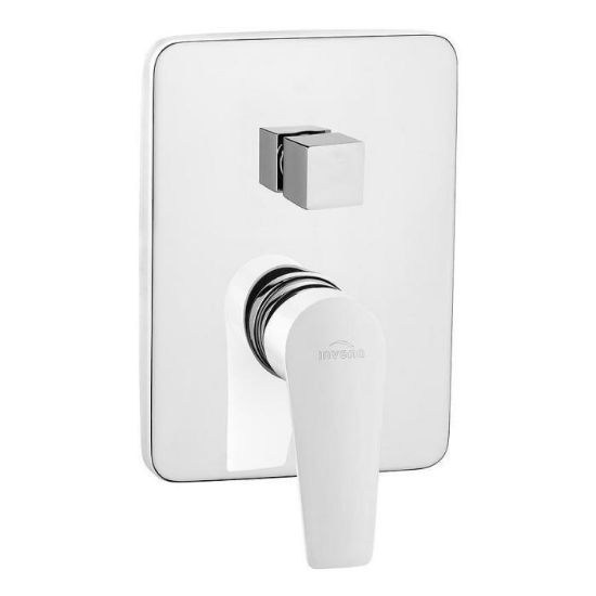 Obrazek Bateria natryskowa podtynkowa Dokos BP-19-BK2 2F biały/chrom 