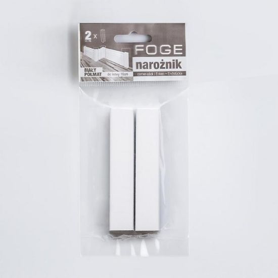 Obrazek Narożnik uniwersalny Foge 100 biały półmat 2szt