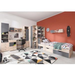 Obrazek Biurko Delta 125 DL9 dąb/antracyt