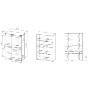 Obrazek Witryna Blanco 05 92 sosna śnieżna/new grey