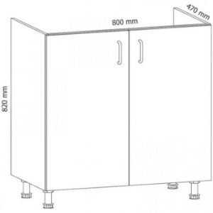 Obrazek Szafka kuchenna Prowansja D80Z sosna andersen