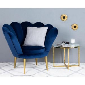 Obrazek Fotel Tristan Bluvel 86/złote
