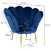 Obrazek Fotel Tristan Bluvel 86/złote