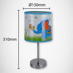 Obrazek Lampka Biur. Nuka E14 blue 03649 LB1