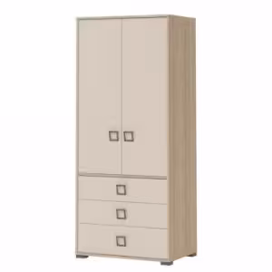 Obrazek Szafa 2D3S Kiki G23-BK/KI-01 beech/sand