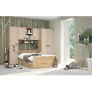 Obrazek Szafa 2D3S Kiki G23-BK/KI-01 beech/sand