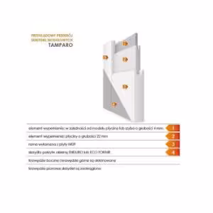 Obrazek Drzwi wewnętrzne Tamparo 3 70P KL dąb naturo