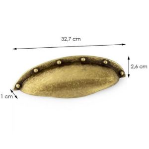 Obrazek Uchwyt Muszelka Mosiądz C-192-G4 (64)