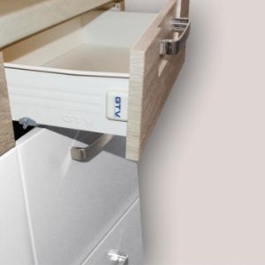 Obrazek Kuchnia Premio 270 zestaw A z blatem sonoma/biały/cappuccino połysk