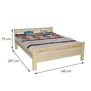 Obrazek Łóżko Milena 140x200 drewno olcha 