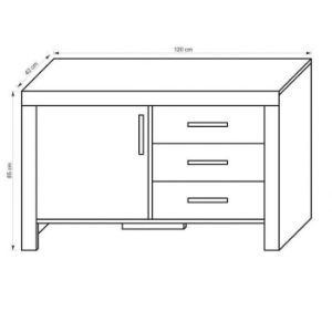 Obrazek Komoda Cezar 11 sonoma