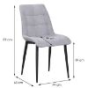 Obrazek Krzesło Marco srebrny/noga czarna - 4 sztuki