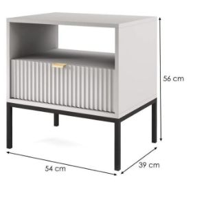 Obrazek Szafka Nocna Nova S54 Szary
