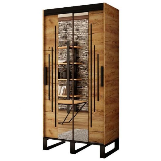 Obrazek Szafa Loft Y1 150 Dąb Craft Złoty