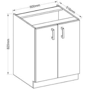 Obrazek Szafka kuchenna Sara sonoma 60d 2f bb