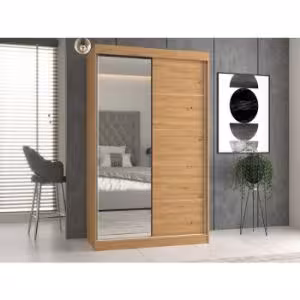 Obrazek Szafa Sabina S 120 z lustrem dąb artisan