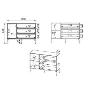 Obrazek Komoda Goldin 05 biały