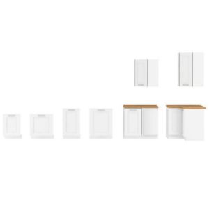 Obrazek Front kuchenny LUNA biały mat/biały front zm 713x596