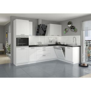 Obrazek Front kuchenny LUNA biały mat/biały front zm 713x596