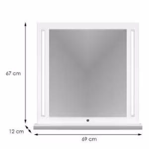 Obrazek Lustro Lille biały mat/dąb lefkas