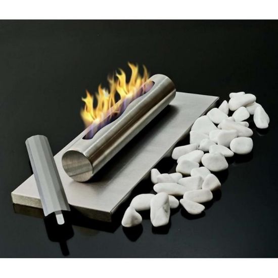 Obrazek Biokominek wolnostojący Stainless nierdzewny szczotkowany 