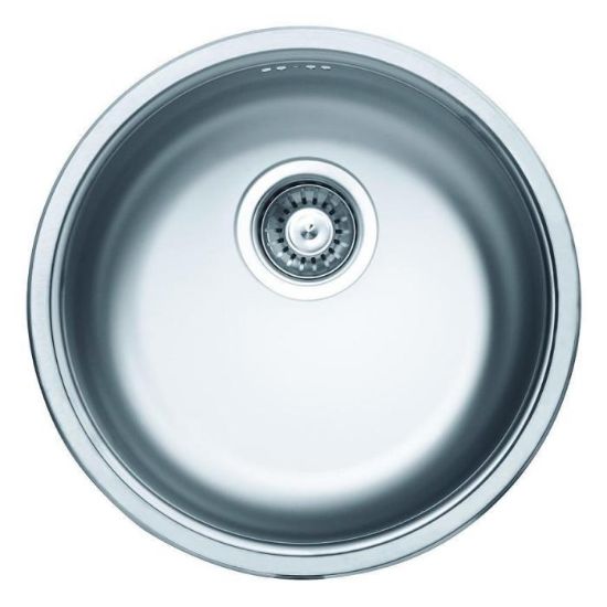 Obrazek Zlewozmywak stalowy jednokomorowy Rondo EC 192 FI435 plus syfon