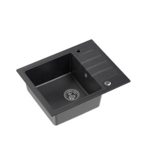 Obrazek Zlew Peter 116 Steingran czarny 62x50x20 i syfon