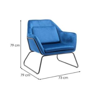 Obrazek Fotel Monty Blue Velvet 16