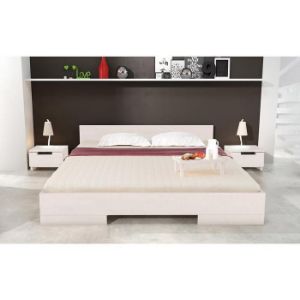 Obrazek Łóżko drewniane bukowe Skandica Spectrum niskie 140x200 biały