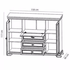 Obrazek Witryna Kora KK6 biały