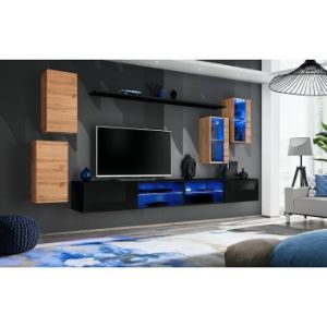 Obrazek Meblościanka Switch Xxv Wotan/Czarny