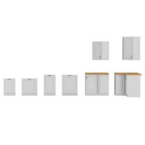 Obrazek Front kuchenny STILO biały mat/biały front zm 713x596