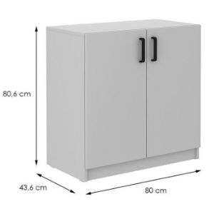 Obrazek Komoda 2f Malta Jasny Szary Typ 102