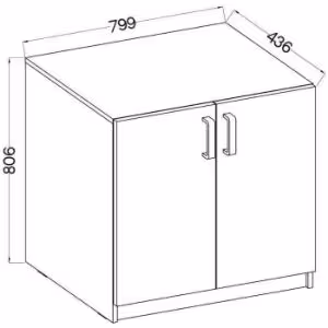 Obrazek Komoda 2f Malta Jasny Szary Typ 102