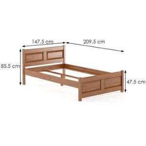 Obrazek Łóżko Buk LK109–140x200 cherry