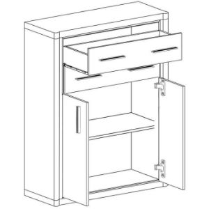 Obrazek Komoda Dallas D6 dąb truflowy